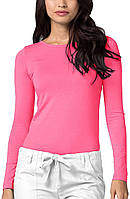 3X-Large Neon Pink Adar Underscrubs for Women - Футболка Underscrub Comfort с длинным рукавом