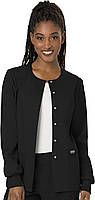 Snap Front Scrub Jackets for Women, Workwear Revolution Soft Stretch WW310