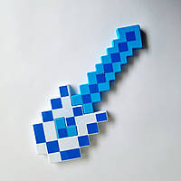 Детская пиксельная Лопатка со светом и звуком синяя, 40 см