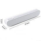 Кухонний диспенсер для харчової плівки (36х7,5х7,5 см) Wraptastic / Органайзер для зберігання та розрізання плівки та фольги, фото 10