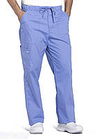 3X-Large Big Ciel Blue Мужские брюки Cherokee, спецодежда для профессионалов, зауженные штаны, Fly Front