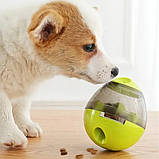 Іграшка годівниця для собак інтерактивний диспенсер Eating Sport неваляшка для ласощів та гри з їжею, фото 10