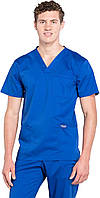 X-Small Galaxy Blue Cherokee Men Scrubs Top Workwear Revolution V-образный вырез WW670