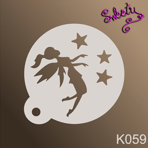 Трафарет для аквагриму багаторазові фея, Stencils by Sweety, фото 1