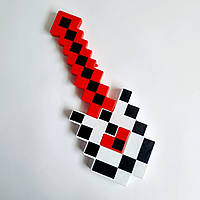 Детская пиксельная Лопатка со светом и звуком красная, 40 см