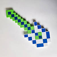 Детская пиксельная Лопатка со светом и звуком зеленая, 40 см