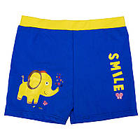 Плавки дитячі, сині з жовтим, 5-14 років, поліестер, спандекс (519230-2)