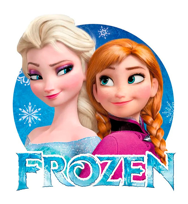 Наліпка на повітряну кулю 18" Холодне серце