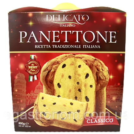 Купить Панетон Делікато з цукатами та родзинками Delicato 800g 12шт/ящ ...