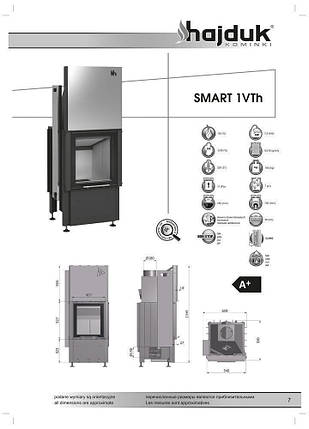 Камінна топка Hajduk Smart 1VT h, фото 2