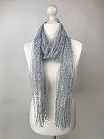 Ажурний Шарф Павутинка (срібло)