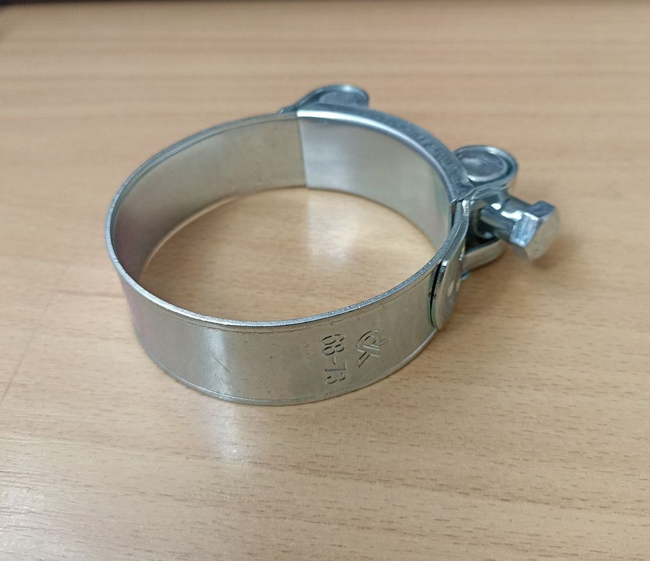 Хомут силовий W1 68-73 мм. M8 (ДК), фото 1