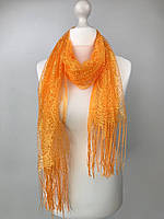 Ажурний Шарф Павутинка (помаранчевий)