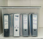 Ящик для хранения с крышкой Rotho Compact A3 70L сірий, фото 4