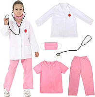 M(6-8years) Pink With White Coat Lingway Toys Детские костюмы для ролевых игр