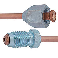 Мідна гальмівна трубка  (L 1375мм) з наконечниками (110/114)  - WP1340Cu