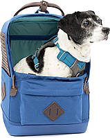 New Packaging For pets up to 15 lbs (Nomad) Blue Kurgo G-Train - Рюкзак-переноска для собак для мелких до