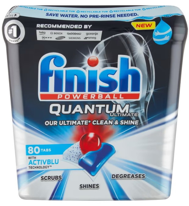 Засіб Finish Quantum Ultimate Чорний 80 капсул для посудомийних машин