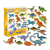 Большой набор магнитов для малышей ML4031-06 "Большие динозавры", 15 эл.