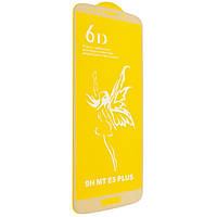 Захисне скло 6D на Moto E5 Plus White