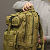 Рюкзак тактичний на 25 л (42х24х20см) M05, Олива / Туристичний чоловічий рюкзак, фото 2