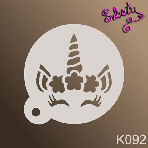 Трафарет для аквагриму багаторазовий Єдиноріг, Stencils by Sweety, фото 1