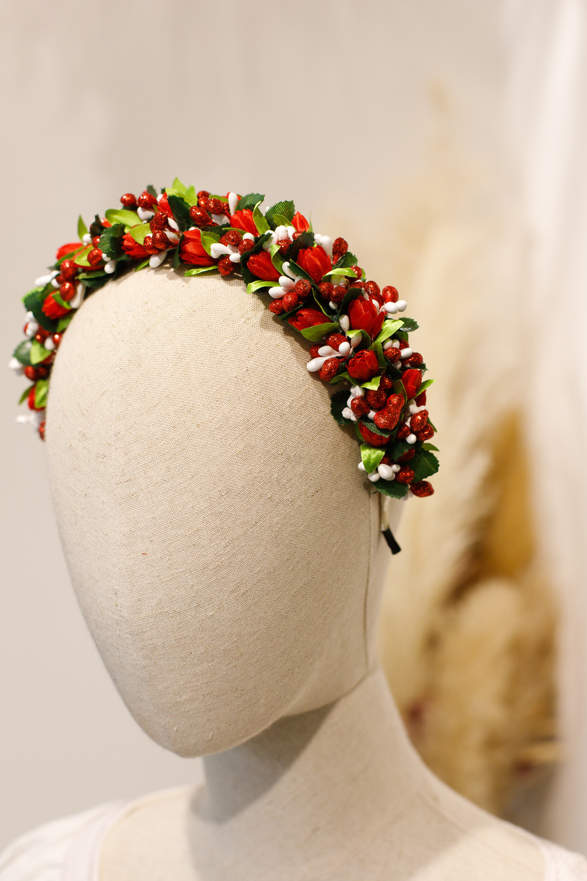 Обруч "Проліски" червоні