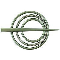 Заколка для нитяних штор круг еліт MIS LT 8,5х8,5 см зелений