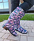 Гумові чоботи жіночі високі кольорові, фото 4
