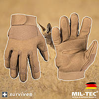 Перчатки штурмовые сенсорные тактические MIL-TEC Олива Touch Gloves Германия S,M,L,XL,XXL