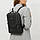 Міський шкіряний рюкзак на блискавці Cooper (чорний), фото 2
