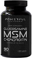 Хондропротектор Powerful Progress - Glucosamine MSM Chondroitin (90 таблеток)