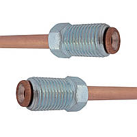 Мідна гальмівна трубка  (L 480мм) з наконечниками (116/116)  - WP958Cu