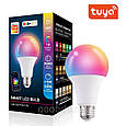 Світлодіодна лампа RGB E27 з підтримкою Bluetooth, 10 Вт Tuya, фото 3