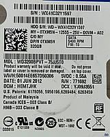 Жорсткий диск для ноутбука Western Digital Scorpio Blue 320GB 5.4K RPM SATA 2.5" (WD3200BPVT-75JJ5T0) Б/В, фото 3