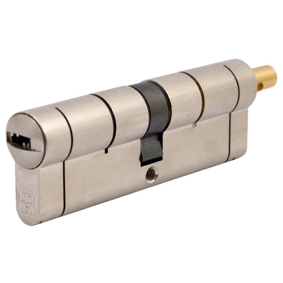 Дверний циліндр (серцевина) Mottura C55 C55F464601 46*46мм ключ/ключ Нікель матовий, фото 1