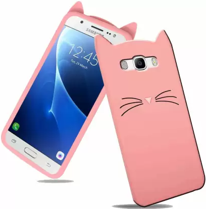 3D Чохол для Samsung Galaxy J7(2016)/J710/J7 Neo Котик з вушками і вусиками
