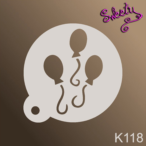 Трафарет для аквагриму багаторазові Кульки, Stencils by Sweety, фото 1