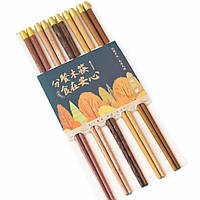 Палички для їжі набір "П'ять дерев" 5 пар