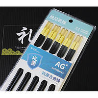 Палички для їжі 5 пар 24 см. Бурштинова голова