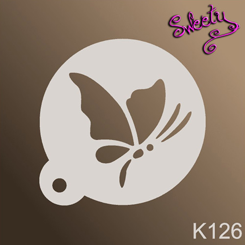 Трафарет для аквагриму багаторазові Метелики, Stencils by Sweety, фото 1