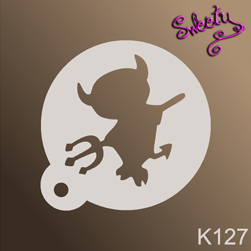 Трафарет для Аквагрима Многоразовые Чертик, Stencils By Sweety — Купить ...