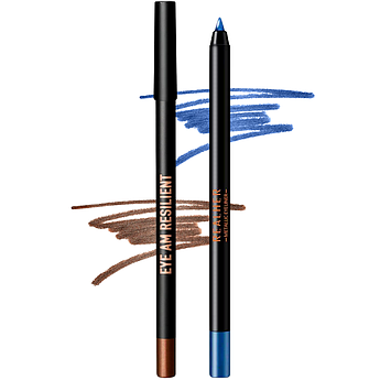 Набір олівців для очей Realher Metallic Eyeliner Duo Metallic Teal and Metallic Bronze 2 х 1.5 г