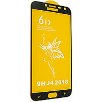 Захисне скло 6D для Samsung J4 2018 Black