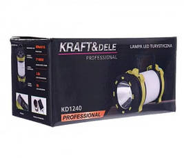 Ліхтарик акумуляторний Kraft&Dele KD1240 USB 3000mAh Powerbank, фото 3