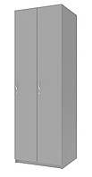 Шкаф для одежды "Раздевалка" 60х52х180 см. 2 ДСП, Серый