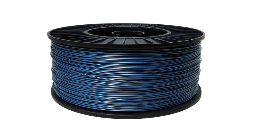 Нитка PLA (ПЛА) пластик для 3D друку, Синій металік (1.75 мм/3 кг), фото 2