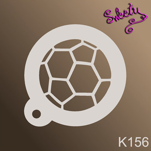 Трафарет для аквагриму багаторазовий Футбол, Stencils by Sweety, фото 1