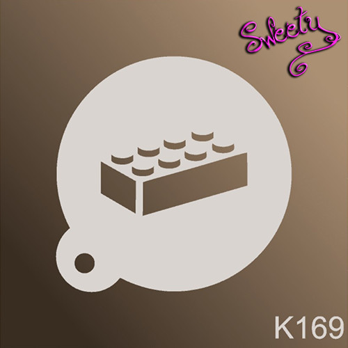 Трафарет для аквагриму багаторазові Лего, Stencils by Sweety, фото 1