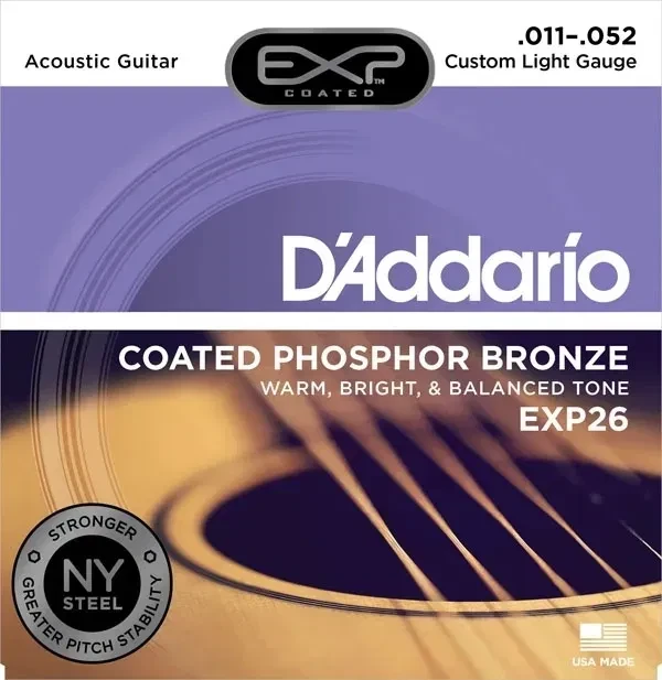D'addario EXP26 Phosphor Bronze для акустичної гітари (.011)